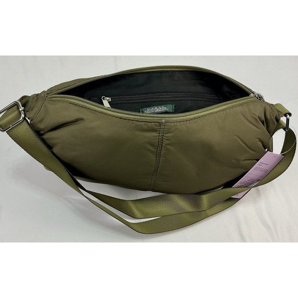 Wild Fable Olive Green Puffer Shoulder Bag Purse Adjustable Strap New - Picture 5 of 7